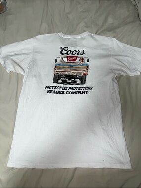 Seager x Coors Banquet Protect Our Protectors Tee White XL